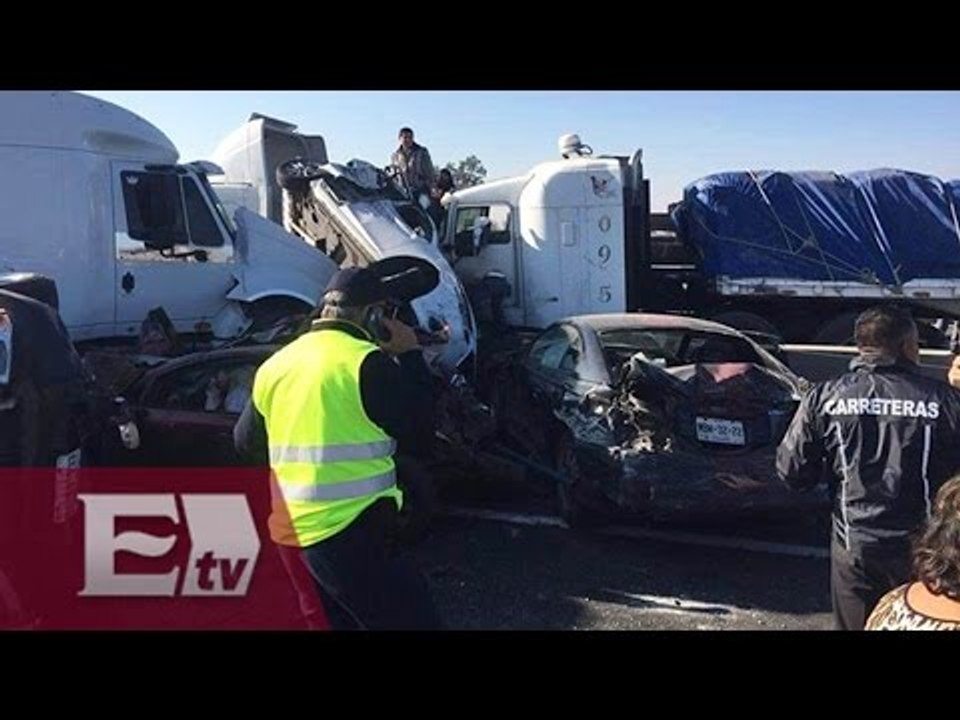 Neblina habría provocado accidente en el Circuito Exterior Mexiquense/ Mariana H