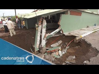 Depresión tropical Dolly causa daños en Veracruz