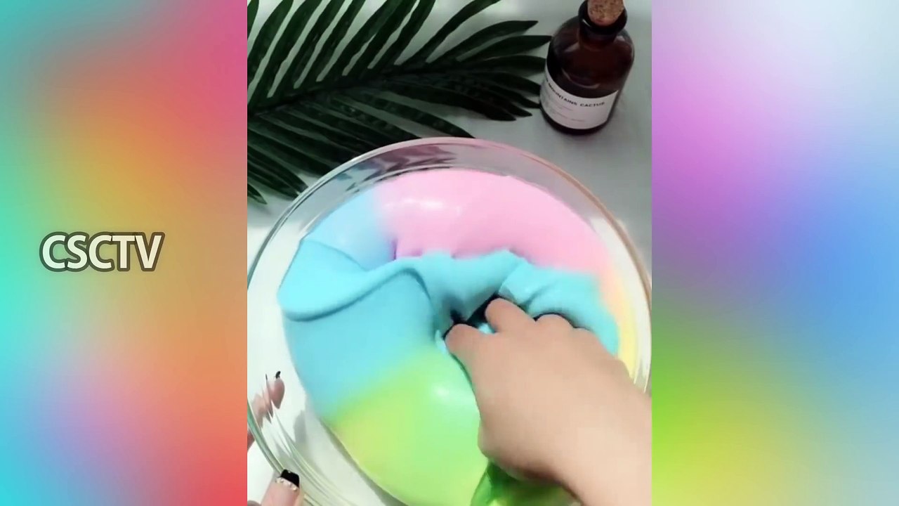 GLOSSY SLIME ASMR AND MORE . ODDLY SATISFYING SLIME ASMR VIDEO