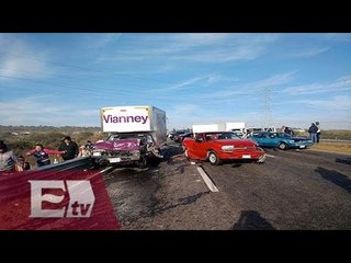Choque múltiple en Aguascalientes deja 6 lesionados / Francisco Zea