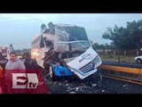 Dos peregrinos muertos en aparatoso accidente en la México- Pachuca / Jazmín Jalil