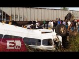 Choque entre tren y camión en Mazatlán deja cuatro muertos/ Vianey Esquinca