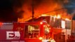 Incendio en fábrica de zapatos en la delegación Cuauhtémoc/ Atalo Mata