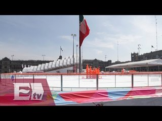 Permanece cerrada la pista de hielo del Zócalo por contaminación atmosférica/ Yazmín Jalil