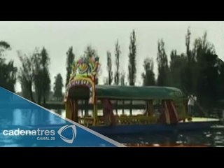 Trajineras hechas de plastico reciclado