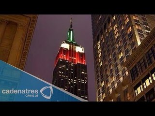 Empire State se pinta de los colores de la bandera en conmemoración de la Independencia de México