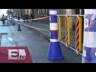 Operativo en el Centro Histórico contra el estacionamiento momentáneo de vehículos/ Atalo Mata