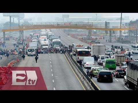 Bloqueo en la México-Puebla provoca intenso caos vial / Ricardo Salas