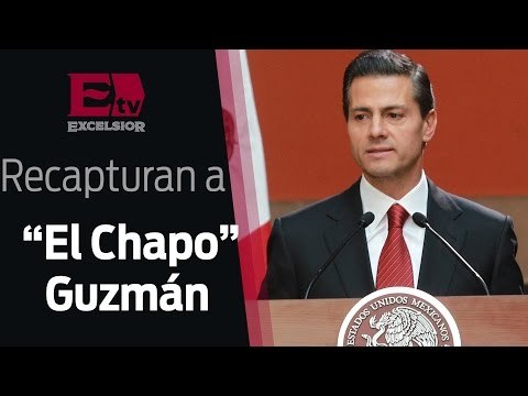 Peña Nieto asegura que recaptura de El Chapo aumenta confianza en instituciones