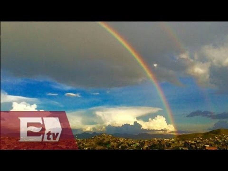Espectacular arcoíris  en cielo capitalino / Yuriria Sierra