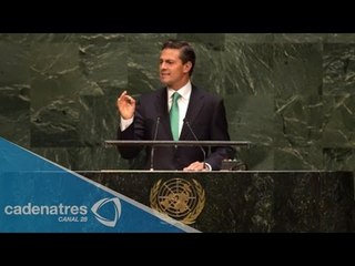 Peña Nieto anuncia que México participa en las operaciones de mantenimiento de la paz