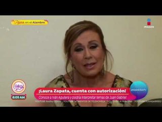 ¡Laura Zapata sí tiene permiso de cantar temas de Juan Gabriel! | Sale el Sol