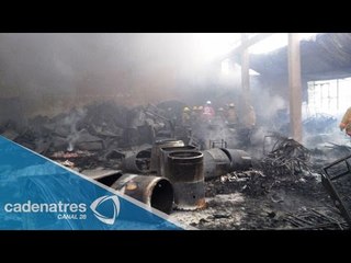 Incendio en tienda de telas en Uruapan, Michoacán