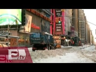 Comienzan labores de limpieza tras el paso de la tormenta Jonas en NY / Ricardo Salas