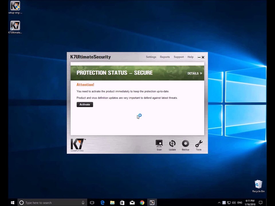 K7_Ultimate Security Installation And Activation