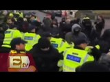 Protestas en contra y a favor de los migrantes en Reino Unido/ Hiram Hurtado