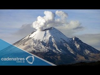 Volcán Popocatépetl nuevamente emite ligera explosión