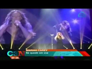 VIDEO: Mariah Carey se queda sin voz en concierto