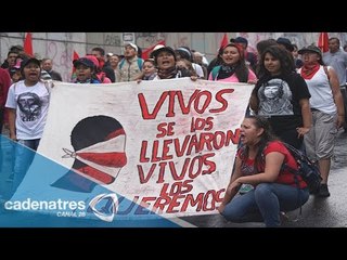 Marcha a nivel nacional por los normalistas desparecidos