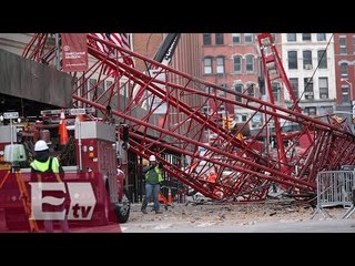 Colapso de gigantesca grúa en NY deja un muerto y dos heridos/ Héctor Figueroa