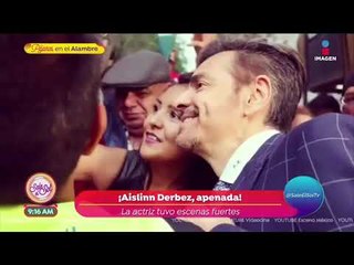 ¡Mauricio Ochmann y Aislinn Derbez felices por 'Hazlo como hombre'!