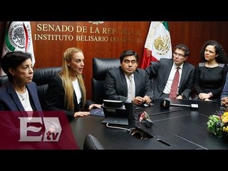 La activista Lilian Tintori pide al Senado mexicano ayuda para Venezuela/ Vianey Esquinca