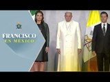 Peña Nieto y Angélica Rivera reciben al Papa Francisco en Palacio Nacional