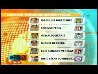 Lista de convocados a la selección mexicana