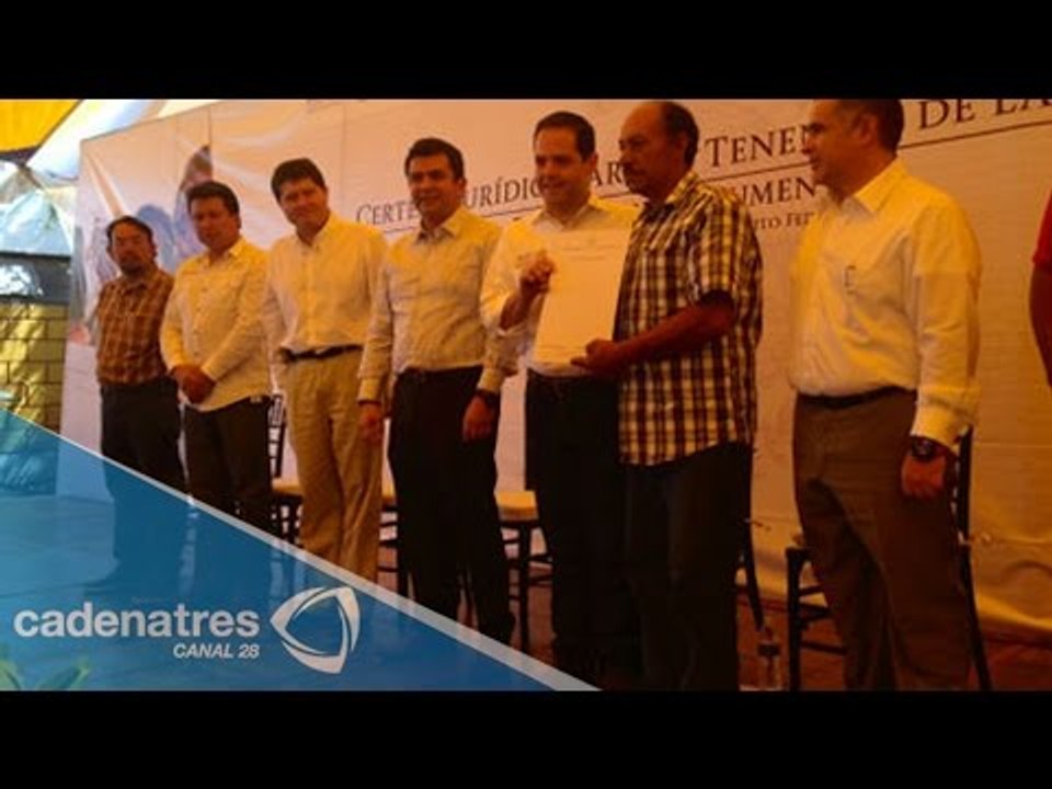 Reciben certificados parcelarios en Tulyehualco, Xochimilco
