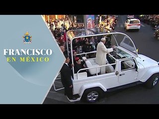 La salida del Papa de la Nunciatura para ir a Ciudad Juárez