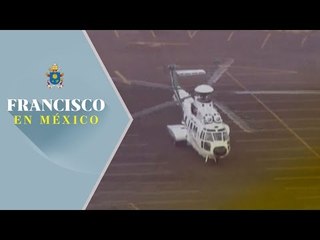 Papa Francisco parte del estadio Morelos rumbo al aeropuerto de Morelia