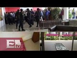 Lanzan gas lacrimógeno en asamblea del PRD en Oaxaca / Ricardo Salas
