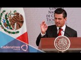 EPN condena los hechos ocurridos en Iguala, Guerrero