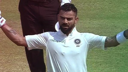 ವಿಂಡೀಸ್ ವಿರುದ್ದ ಶತಕ ಪೂರೈಸಿದ ಕೊಹ್ಲಿ , ಬ್ಯಾಟಿಂಗ್ ಮುಂದುವರಿಸಿದ್ದಾರೆ | Oneindia Kannada