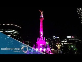 Ciudad de México se pinta de rosa en el mes de la lucha contra el cáncer de mama