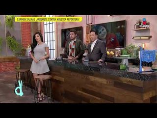¡Carmelita Salinas explota contra nuestra reportera Mariana Zepeda!