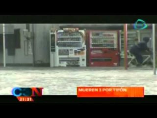 IMPRESIONANTE!!! Mueren tres personas tras el paso del Tifón en Japón