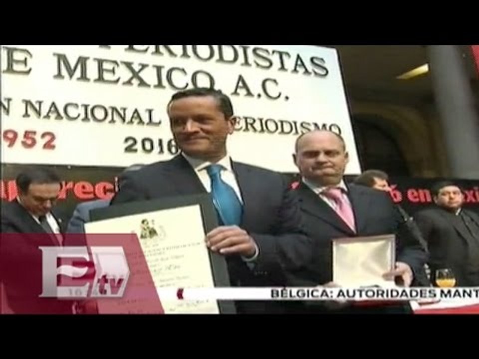 Tres colaboradores de Grupo Imagen reciben premio nacional de periodismo / Ricardo Salas