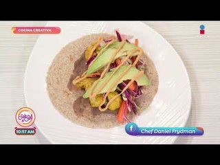 ¡Te encantarán estos deliciosos Tacos Rosarito al estilo vegetariano! | Sale el Sol