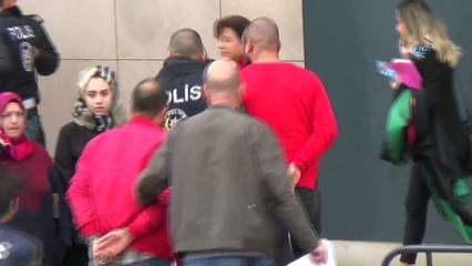 İstanbul’da tüneli kapatan magandalar adliyeye böyle götürüldü