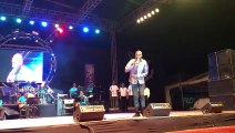 Adolphus 'I Come ' Miller performing 'Me Nah Know' in the second round of the Calypso finals at Victoria Park