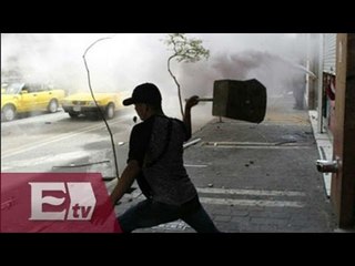 Detenidas 47 personas en Guadalajara por riña en protesta de taxistas/ Paola Virrueta