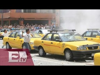 Detalles de la riña por protesta de taxistas en Guadalajara / Francisco Zea