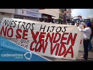 Iguala, Guerrero se manifiesta y piden el regreso de los normalistas
