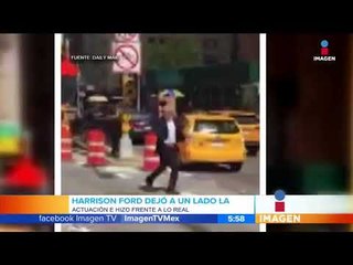 Harrison Ford interpreta a un agente de tránsito... ¡en la vida real! | Noticias con Francisco Zea
