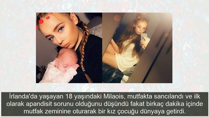 Hamile olduğunu doğumda öğrendi!