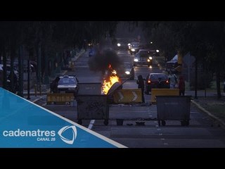 ÚLTIMA HORA: Realizan quema de llantas en CU