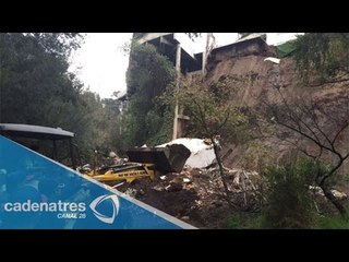Se derrumba vivienda en Bosques de las Lomas por deslave