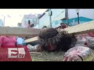 Representación de la Segunda Caída de Jesús en Iztapalapa / Kimberly Armengol