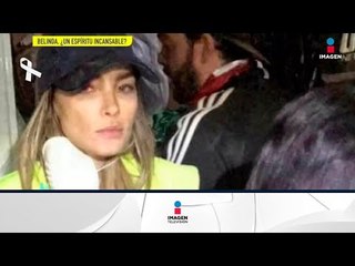 Belinda al pie del cañón ayudando en varias de las zonas afectadas | De Primera Mano